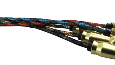 کابل AUX  صدا توری سر فلزی - بدون پک  متراژ  1 متر