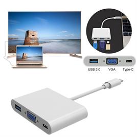تبدیل تایپ سی به VGA ، USB 3.0 و تایپ سی
