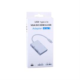 تبديل تايپ سي به VGA-HDMI-DVI-USB3