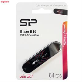 فلش سیلیکون پاور Silicon Power مدل Blaze B10 USB 3.1 ظرفیت 64 گیگابایت