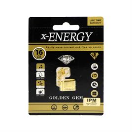 فلش X-ENERGY ایکس انرژی مدل GOLDEN GEM ظرفیت 16 گیگابایت