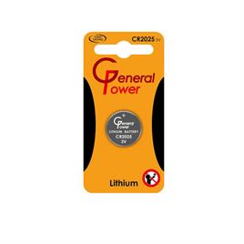 باتری 2025 سکه ای General Power تکی