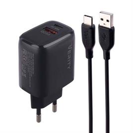 شارژر دیواری Verity وریتی مدل 2126 AP همراه کابل تایپ سی