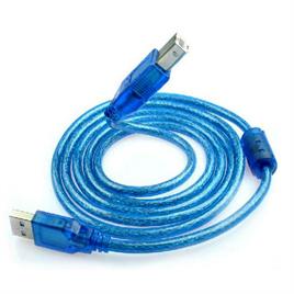 کابل پرینتر USB 2.0 شیلد دار  آبی متراژ 1.5 متر