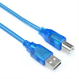 کابل پرینتر USB 2.0 شیلد دار  آبی متراژ 1.5 متر