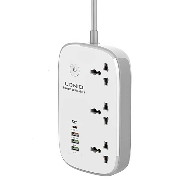 رابط برق 3خانه LDNIO الدینیو مدلSC3451-EU متراژ 2متر