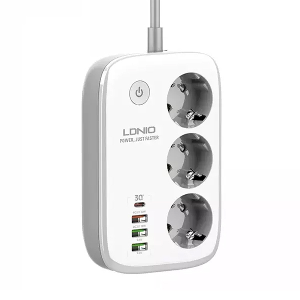 رابط برق 3 خانه LDNIO الدینیو مدل SEW3452 متراژ 2متر