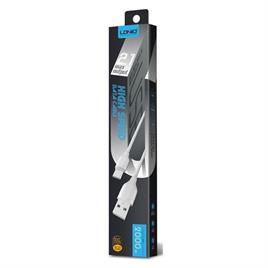 کابل شارژر آیفون LIGHTNING  الدینیو LDNIO مدل LS372 متراژ 2 متر