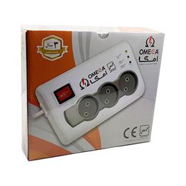 محافظ برق امگا OMEGA مدل 3100 طول کابل 3 متر ارت دار