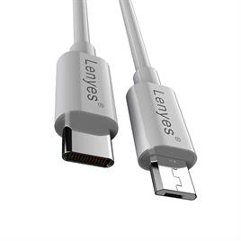 کابل شارژ TYPE-C تایپ سی به MICRO-USB اندروید LENYES مدل LC701 TC-V8 متراژ 1 متر