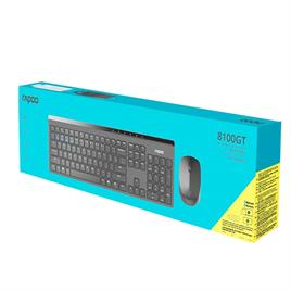 کیبورد و ماوس بی سیم RAPOO راپو مدل8100GT-اورجینال