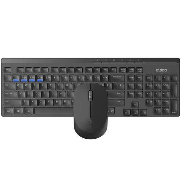 کیبورد و ماوس بی سیم RAPOO راپو مدل8100GT-اورجینال
