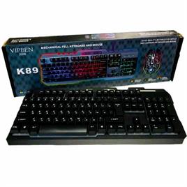 کیبورد و ماوس سیم دار  گیمینگ مدل K89