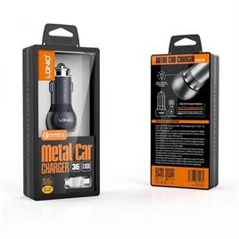 شارژر فندکی LDNIO الدینیو مدلC503Q به همراه کابل تایپ سی