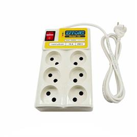رابط برق 6 خانه EFFORT  ایفورت مدل E6 متراژ  1 متر
