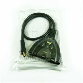 سوییچ HDMI HD-4K مدل  کابلی 3 به 1 دستی