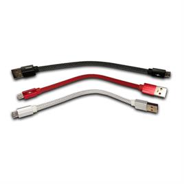 کابل شارژر MICRO-USB  اندروید فلت کنفی بدون پک متراژ 30 سانتی متر