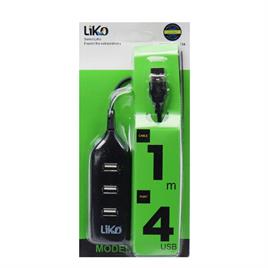 هاب USB 2.0 چهارپورت Liko  مدل MR-134