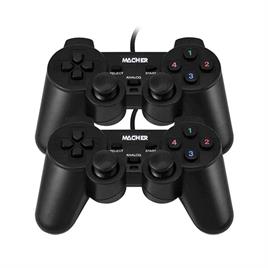 دسته بازی سیم دار دوبل شوکدار  ساده MACHER مدل MR-58