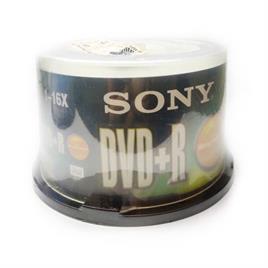 دی وی دی DVD+R خام SONY - 16X ظرفیت 4.7 گیگابایت بسته 50 عددی