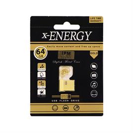 فلش X-ENERGY ایکس انرژی مدل Gold ظرفیت 64 گیگابایت
