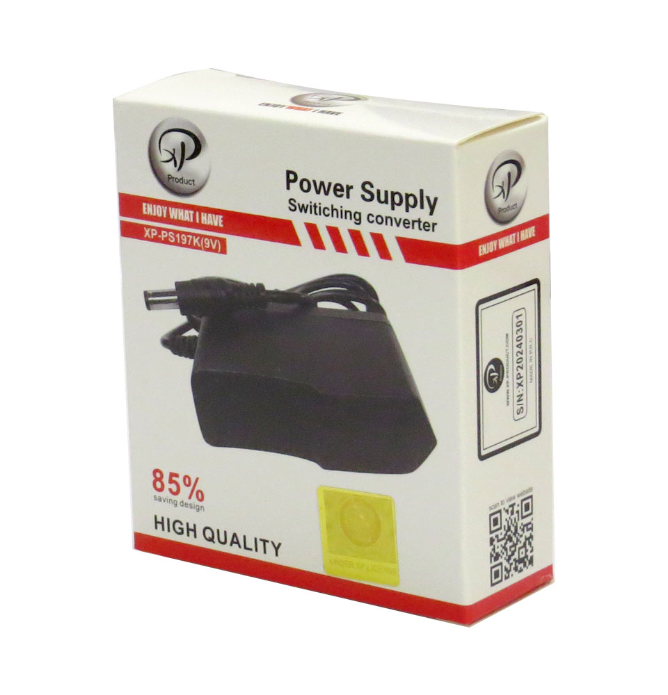 آداپتور برق XP PRODUCT مدل 9 ولت 1 آمپر  PS197