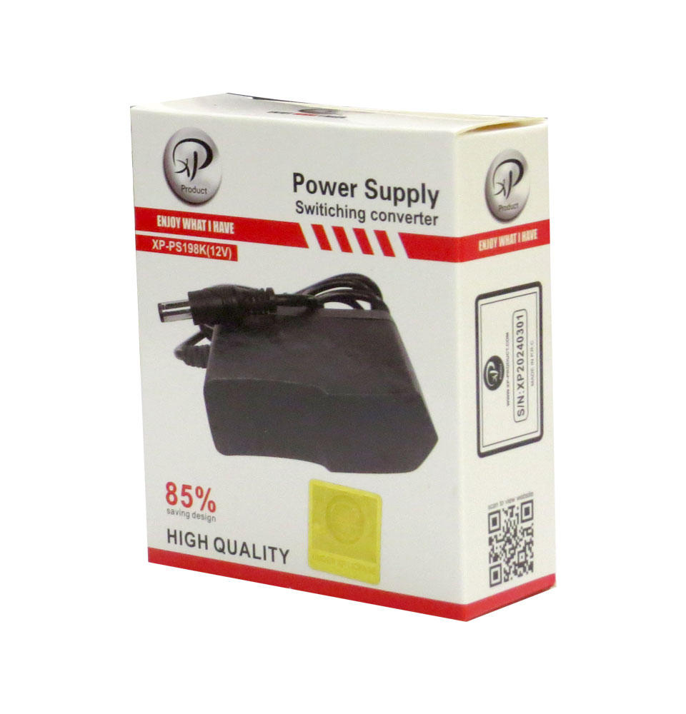 آداپتور برق XP PRODUCT مدل 12 ولت 1 آمپر  PS198