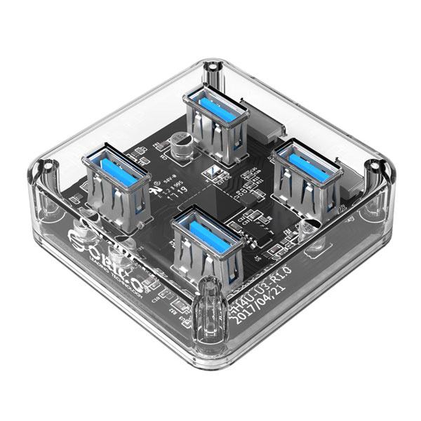 هاب 4 پورت USB 3.0 شیشه ای