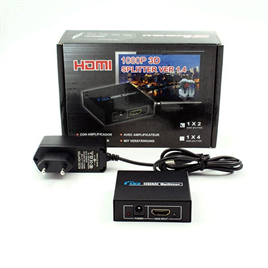 اسپلیتر HDMI  2PORT + آداپتور 1080P 3D