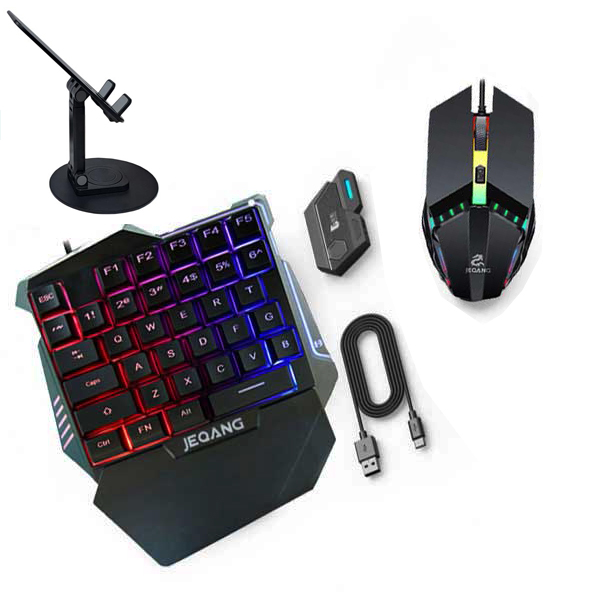 کیبورد و ماوس سیم دار گیمینگ JEQANG  جیکنگ مدل JK-913 4 In 1 Suit