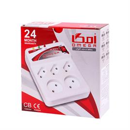 محافظ برق امگا OMEGA پنج خانه طول کابل 3 متر (کلید دار)