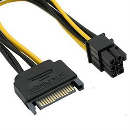 کابل برق ساتا به 6 پین گرافیک