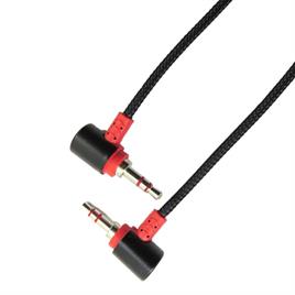 کابل AUX  صدا مدل 90 درجه سر فلزی متراژ 1.5 متر